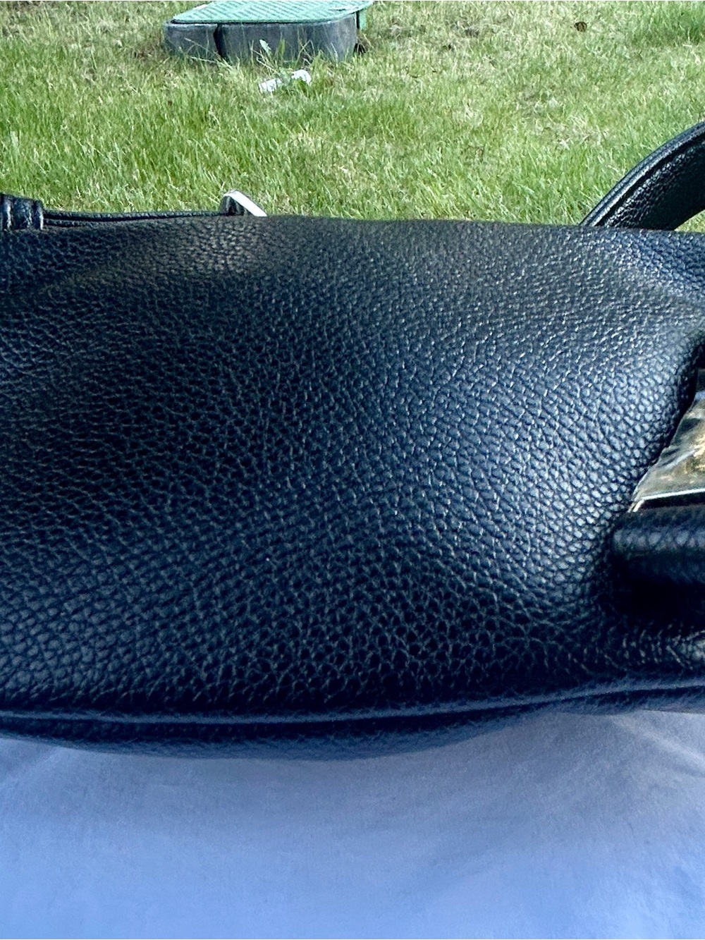 Vivienne Westwood Hilda Small Bum Bag in black grained leather. Like New! - Picture 5 of 8